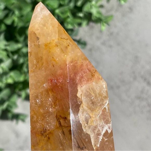 Golden Healer Tower | Yellow Hematoid Quartz Golden Healer Quartz Tower - Picture 9 of 17